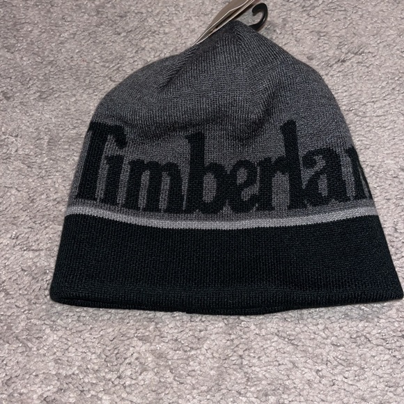 Timberland Other - Timberland reversible beanie ski winter hat new black grey acrylic men women